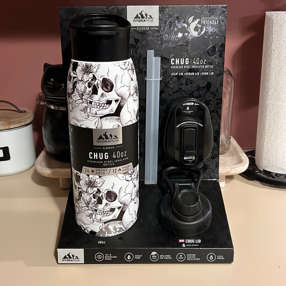 Brand New!! Limited Edition HydraPeak Stainless Steel 40oz Chug Bottle